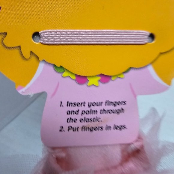 Small Cute RARE Zoey Finger Puppet Sesame Street Pink Ballet Tutu Dance - Picture 4 of 5